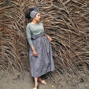 Hand Made Skirt with Matching Head Dress